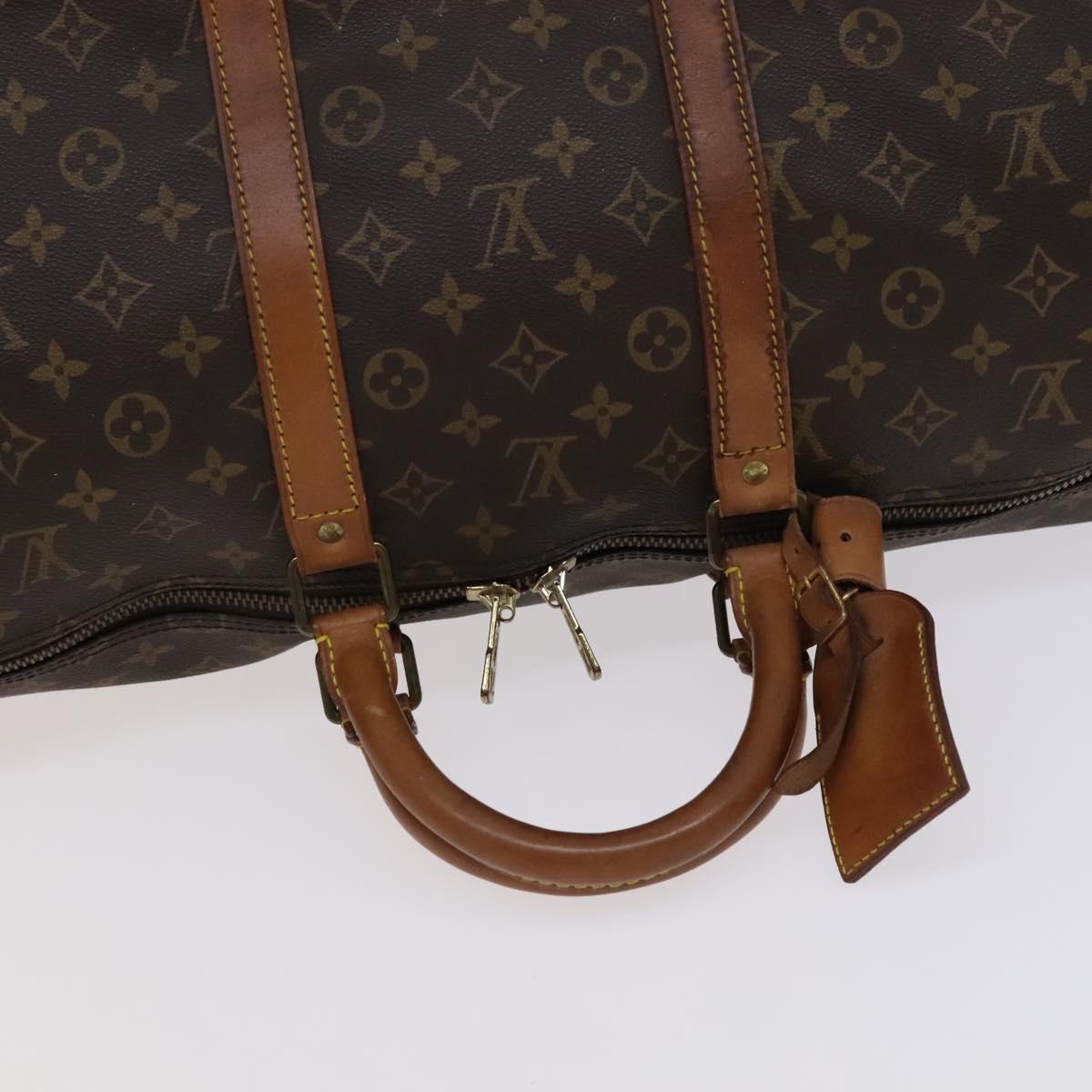 Louis Vuitton Keepall 55 Brown Canvas Travel Bag (Pre-Owned)