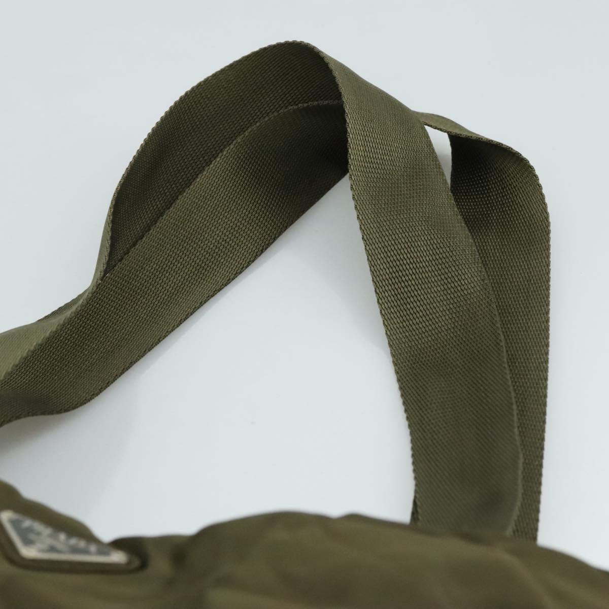Prada Re-Nylon Khaki Synthetic Tote Bag (Pre-Owned)