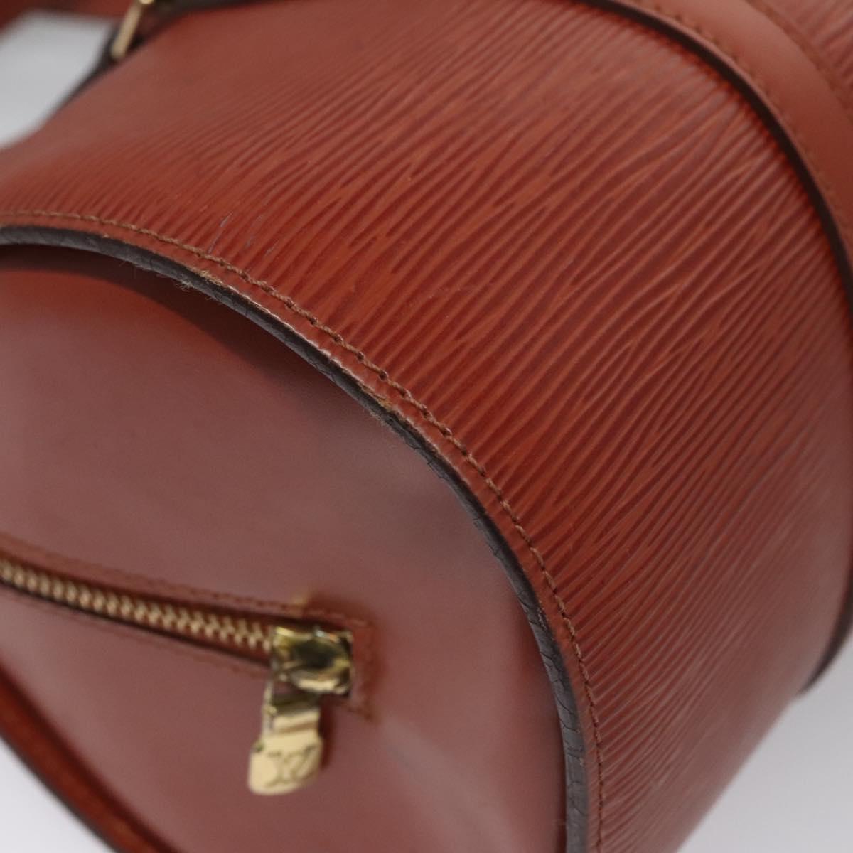 Louis Vuitton Soufflot Brown Leather Handbag (Pre-Owned)