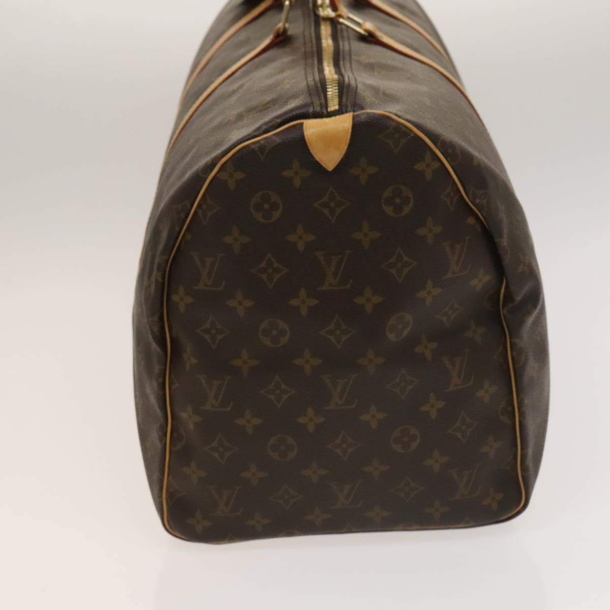 Louis Vuitton Keepall 55 Brown Canvas Travel Bag (Pre-Owned)