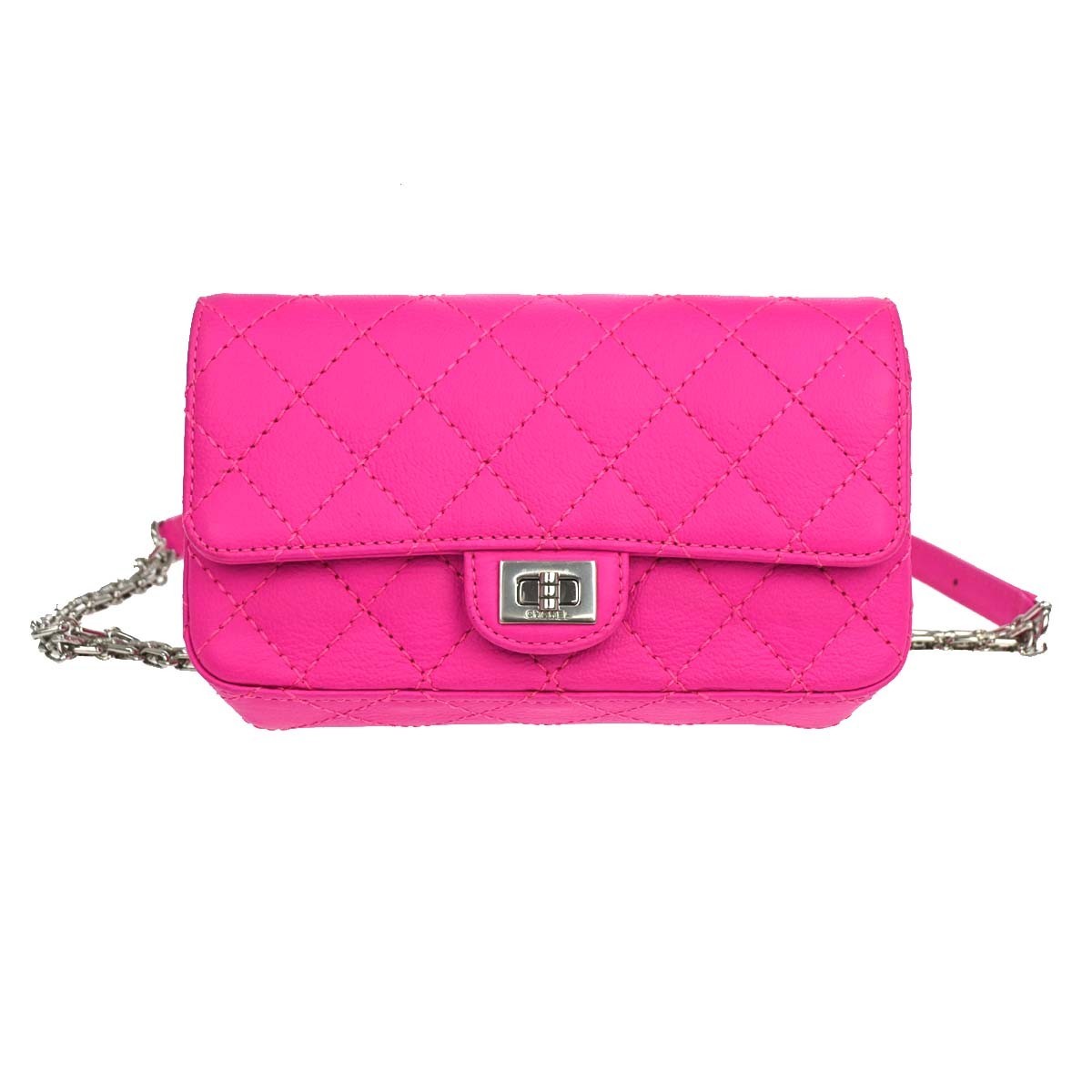 Chanel Reissue 2.55 Flap Clutch Quilted Aged Calfskin Pink Leather Shoulder Bag Bag (Pre-Owned)