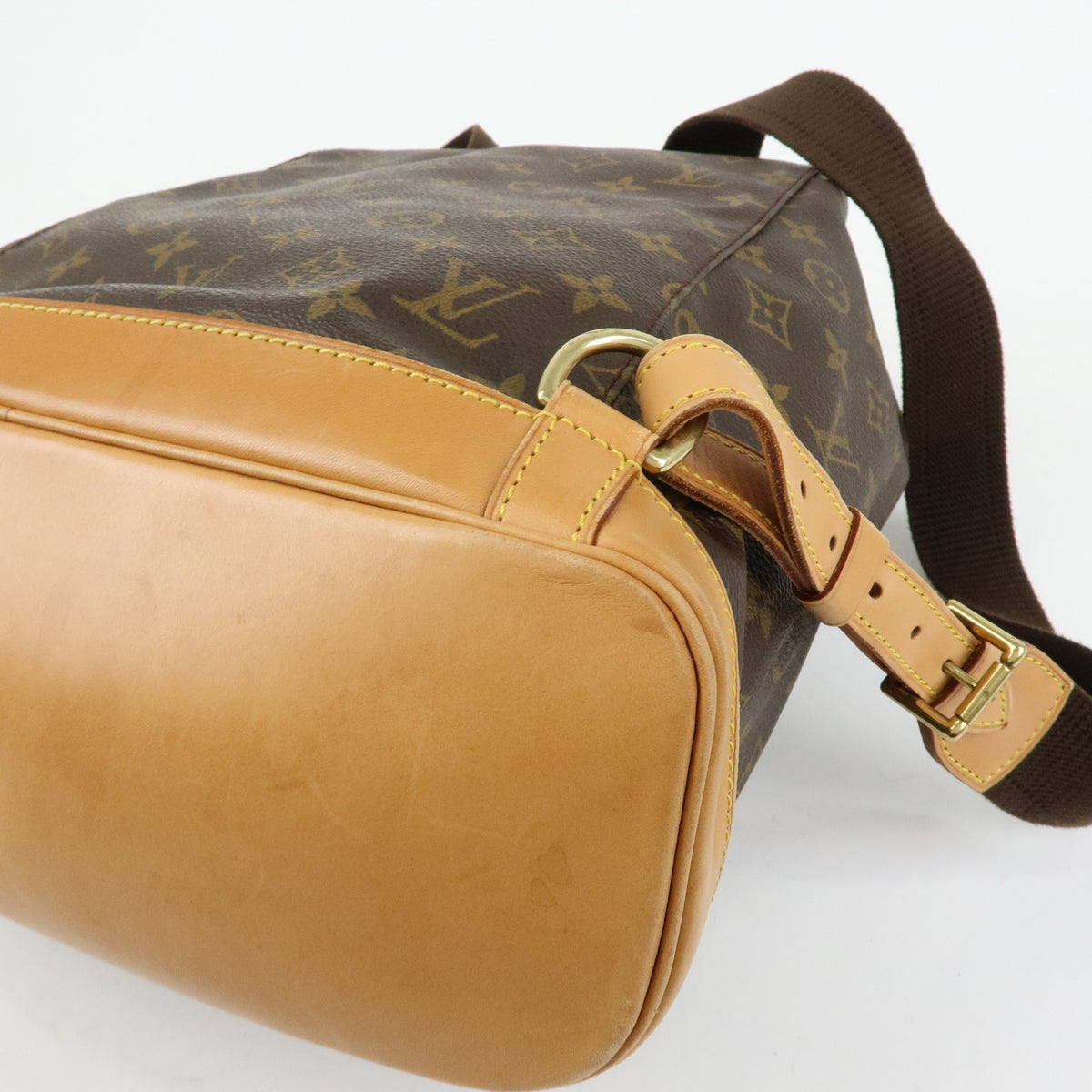 Louis Vuitton Vintage Montsouris Monogram Canvas Brown Canvas Backpack Bag (Pre-Owned)