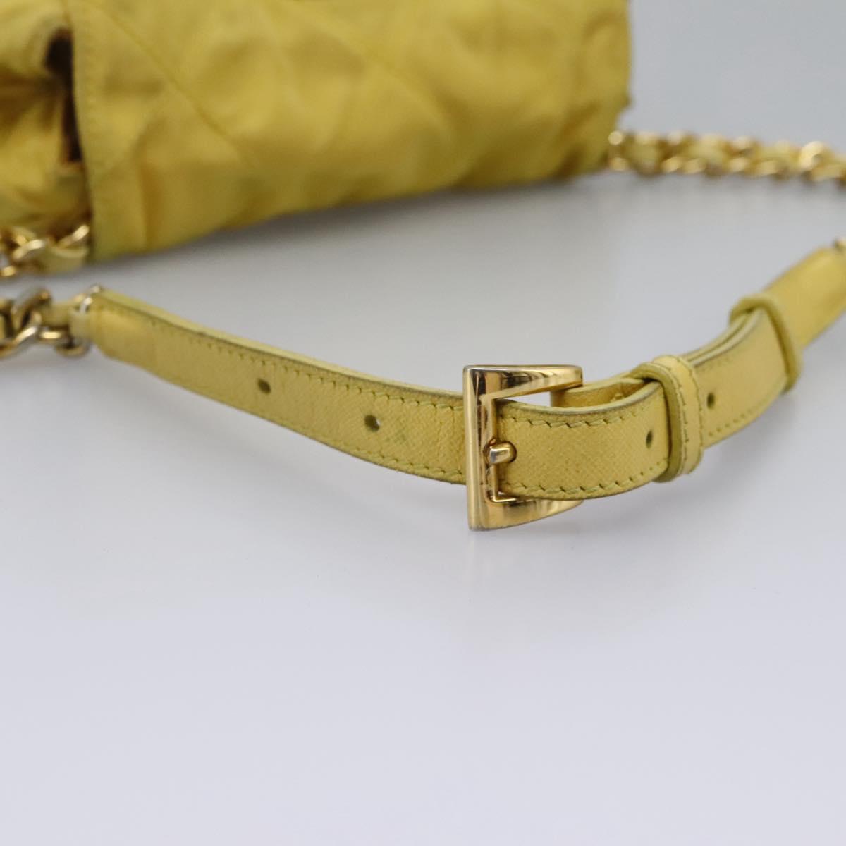 Prada Yellow Synthetic Shoulder Bag (Pre-Owned)