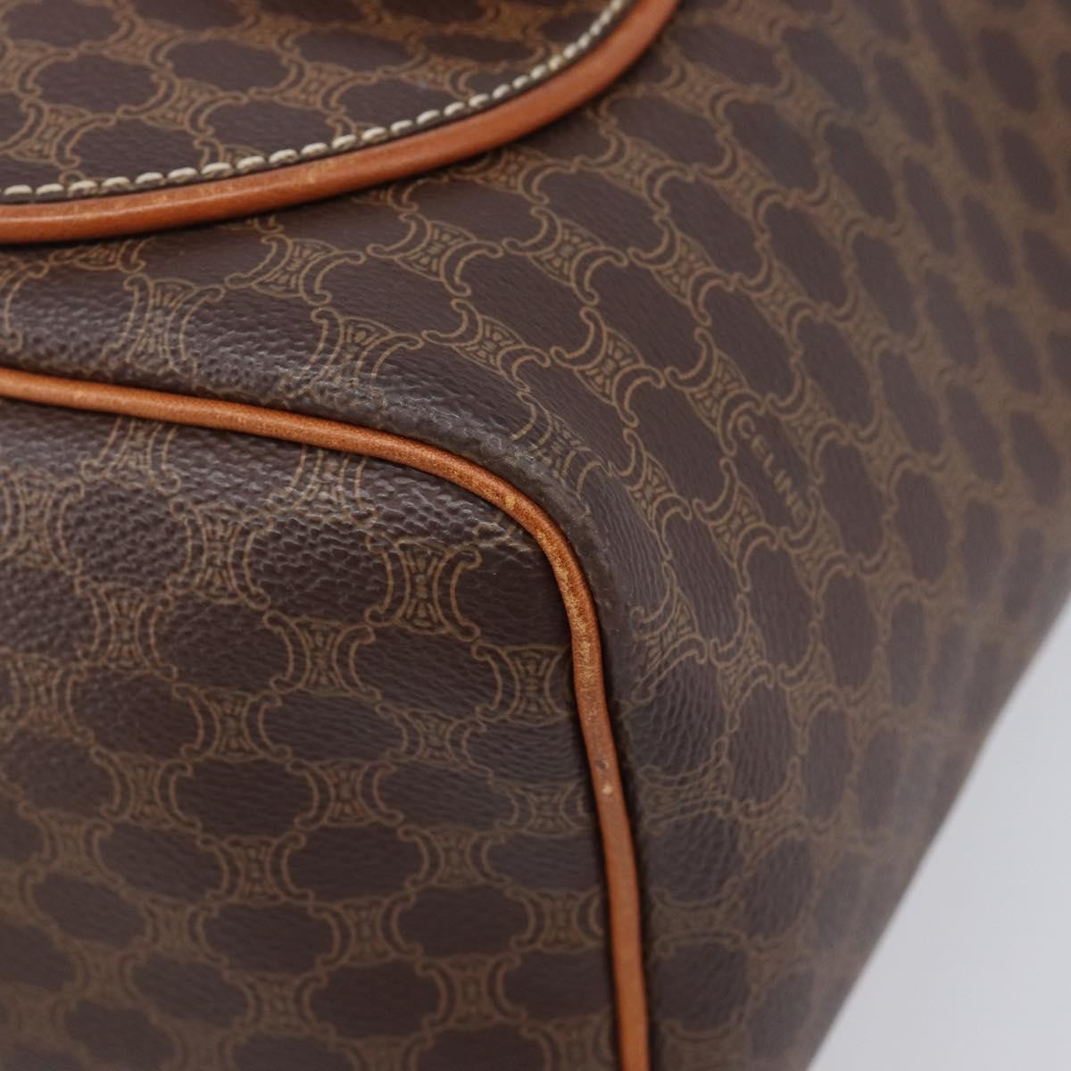 Celine Vintage Macadam Canvas Brown Canvas Backpack Bag (Pre-Owned)