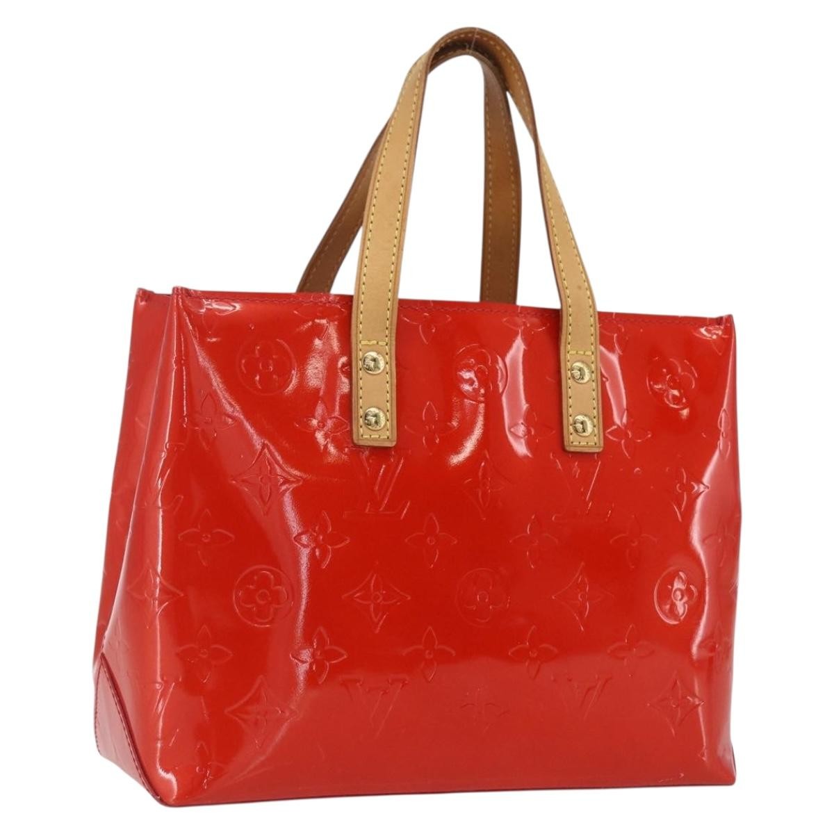 Louis Vuitton Reade Monogram Vernis Red Patent_Leather Handbag (Pre-Owned)