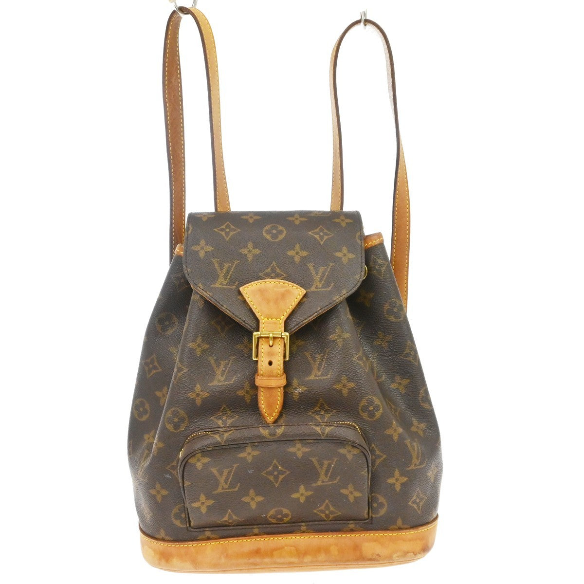 Louis Vuitton Vintage Montsouris Monogram Canvas Brown Canvas Backpack Bag (Pre-Owned)