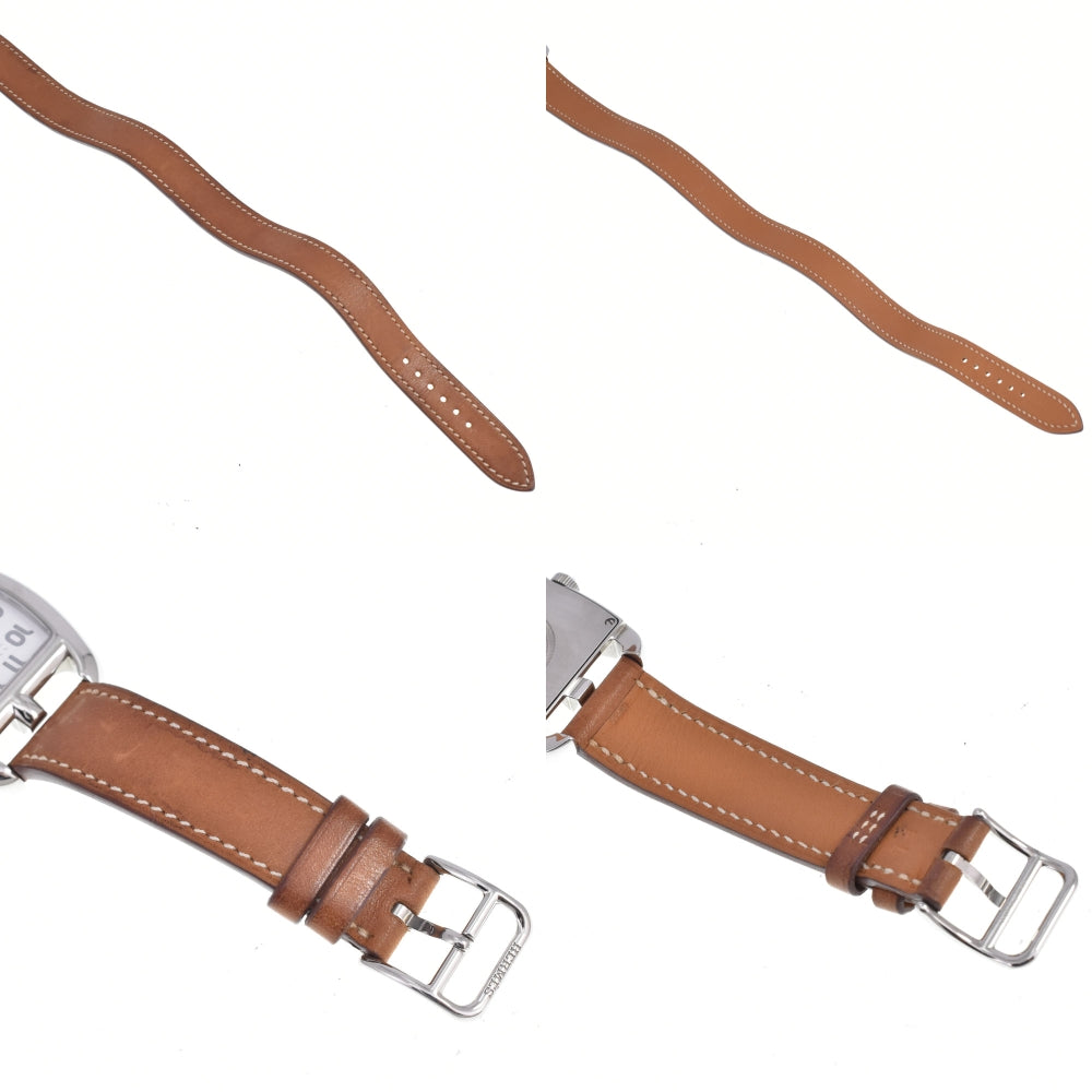 Hermes Cape Cod Quartz Stainless Steel And Leather Watch (Pre-Owned)