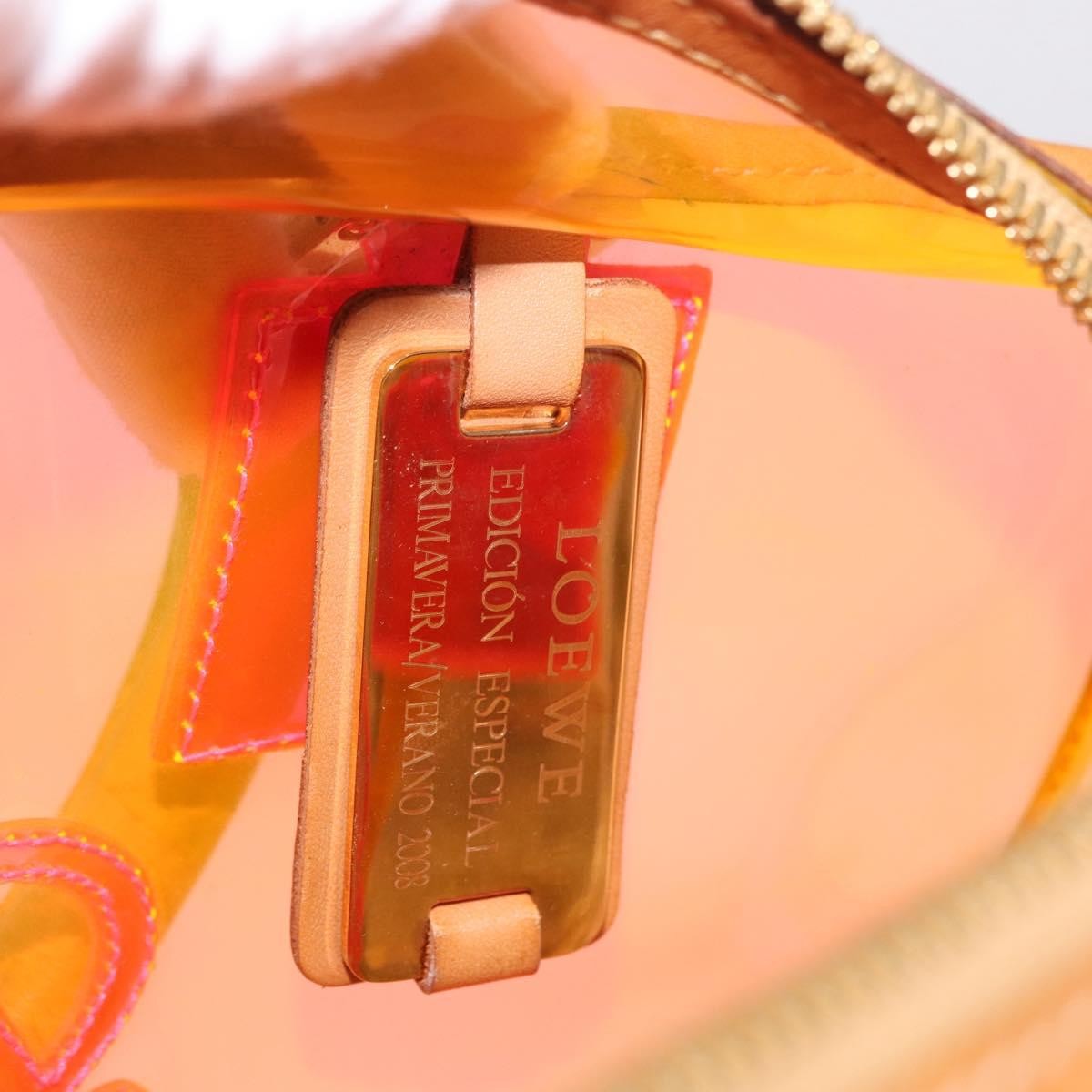 Loewe Amazona Pvc Orange Plastic_Glass Handbag (Pre-Owned)