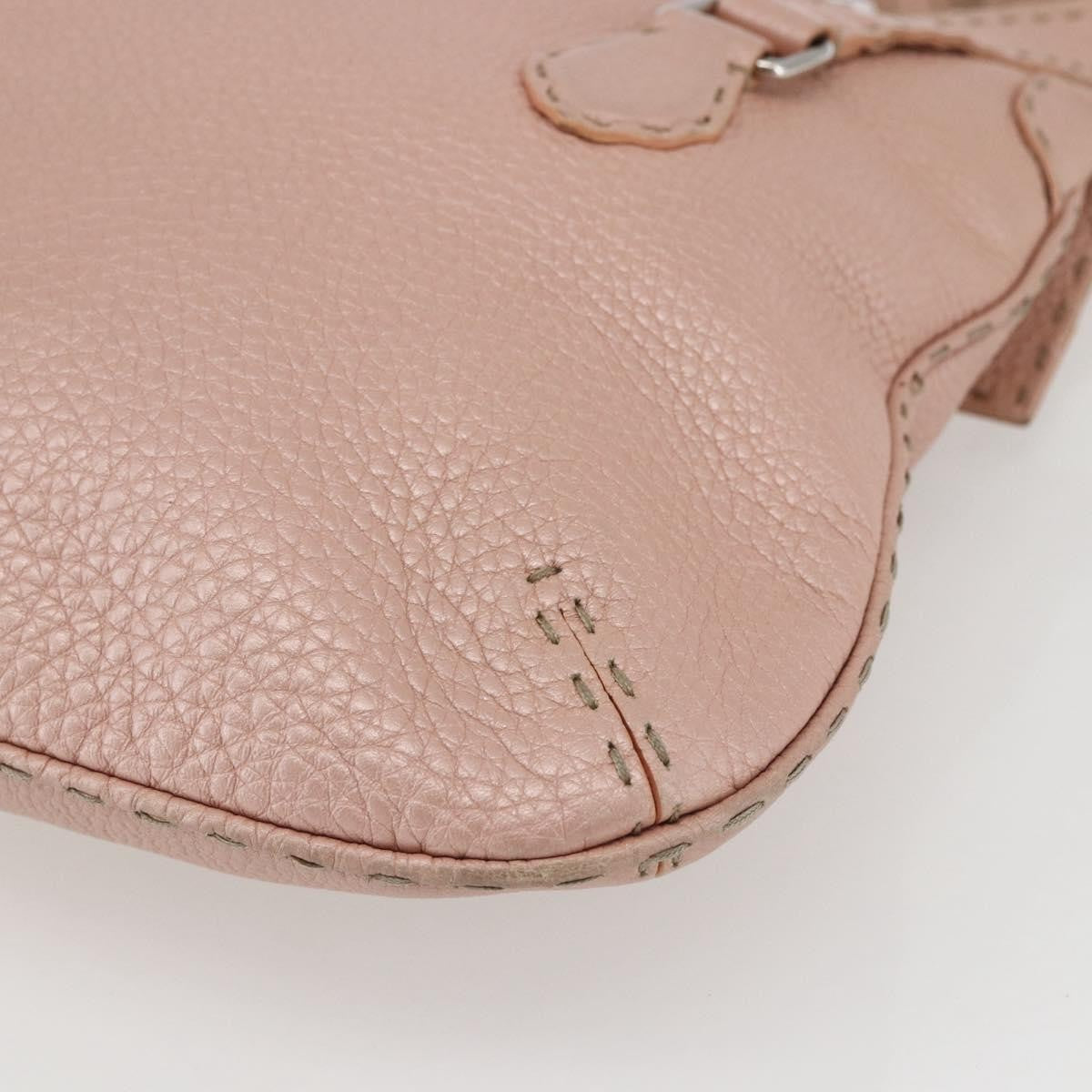 Fendi Selleria Tote Leather Pink Leather Tote Bag Bag (Pre-Owned)