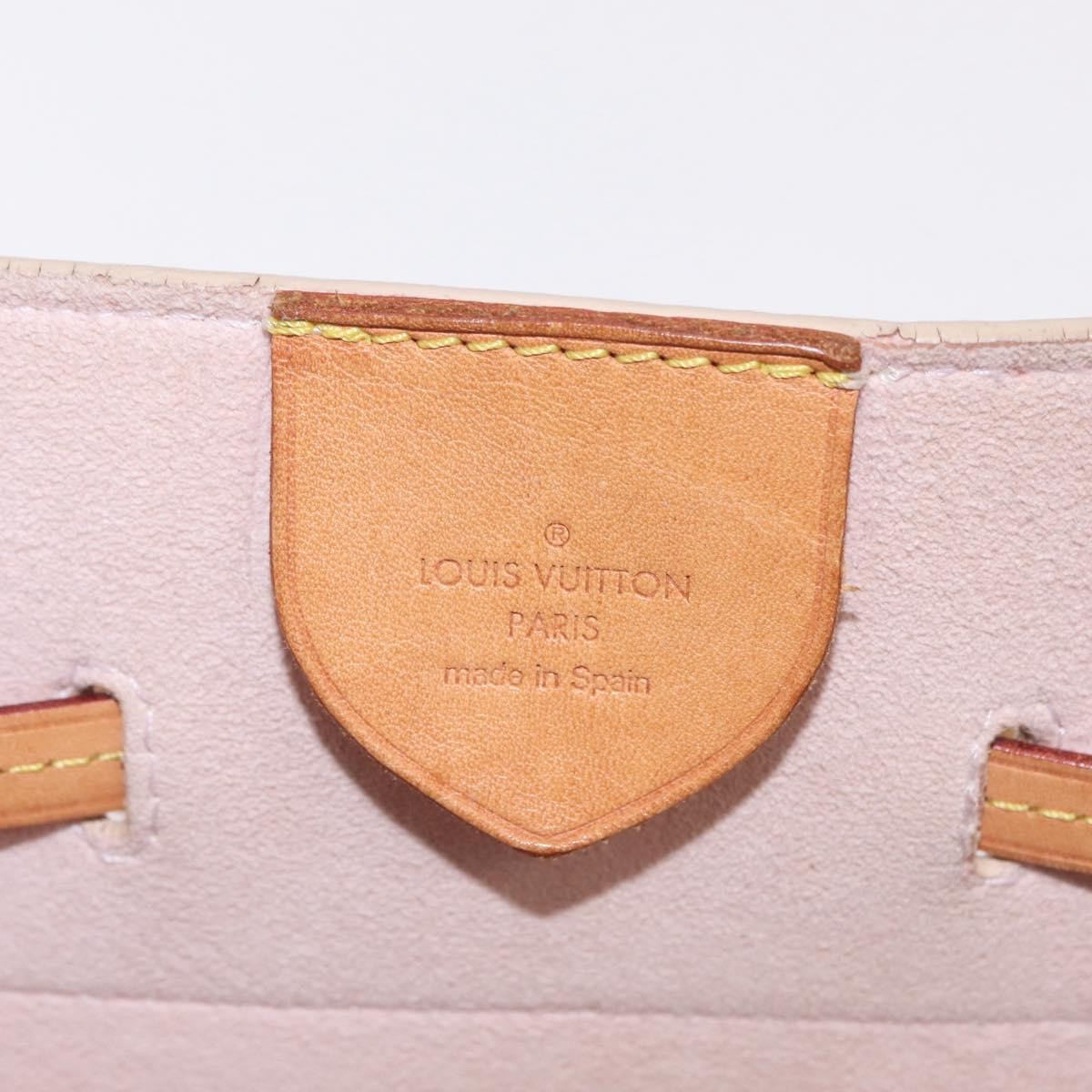 Louis Vuitton Girolata Damier White Canvas Handbag (Pre-Owned)