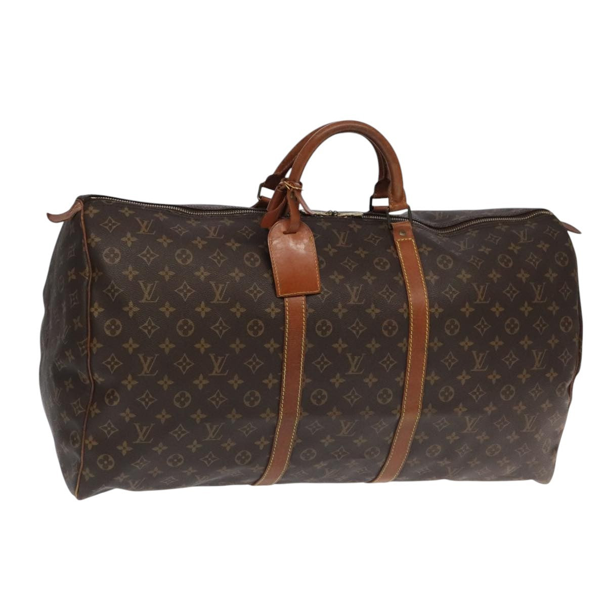 Louis Vuitton Keepall Monogram Canvas Brown Canvas Travel Bag Bag (Pre-Owned)