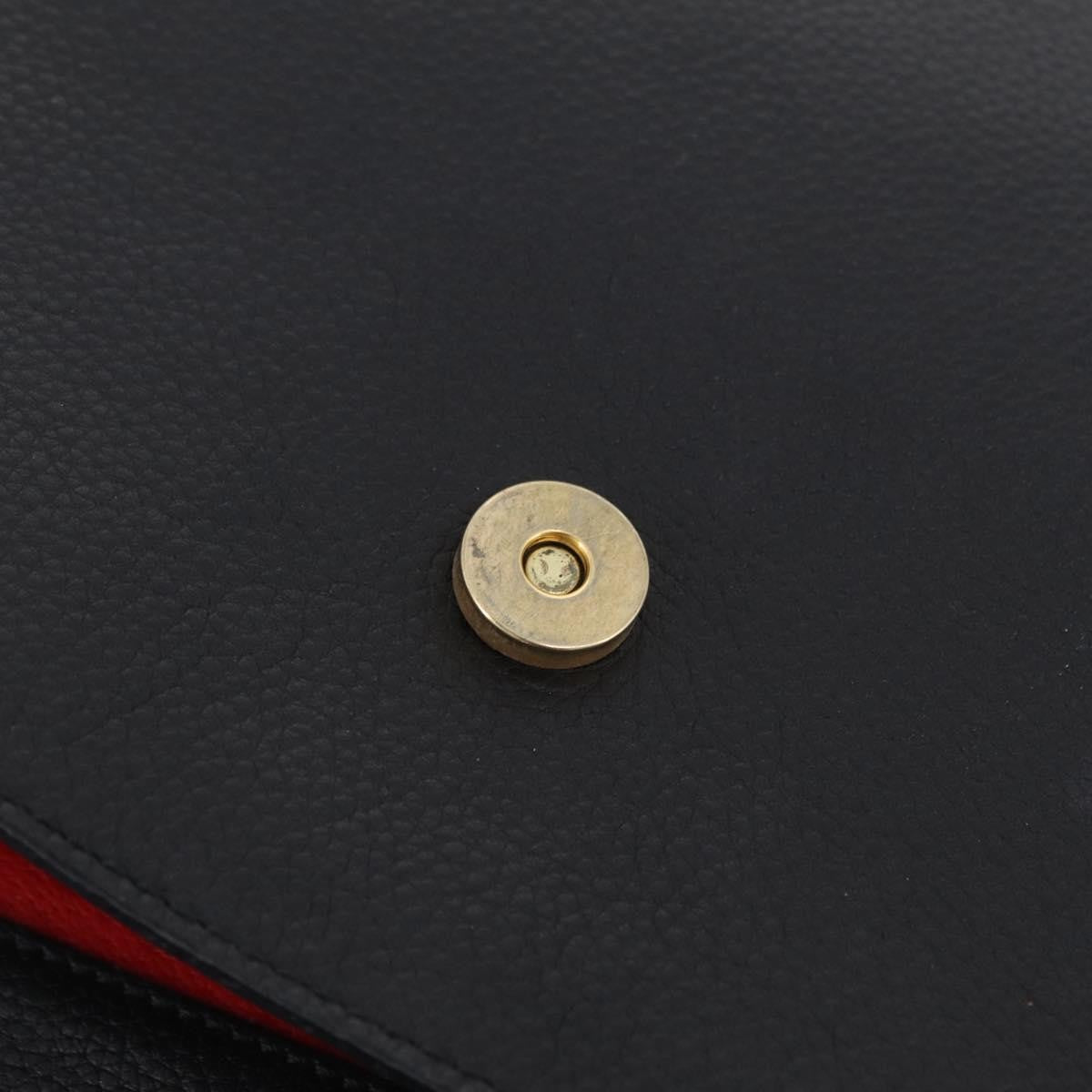 Celine Top Handle Leather Black Leather Handbag (Pre-Owned)