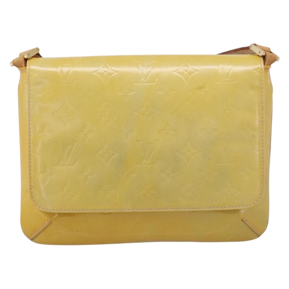 Louis Vuitton Thompson Street Monogram Vernis Yellow Patent_Leather Shoulder Bag Bag (Pre-Owned)