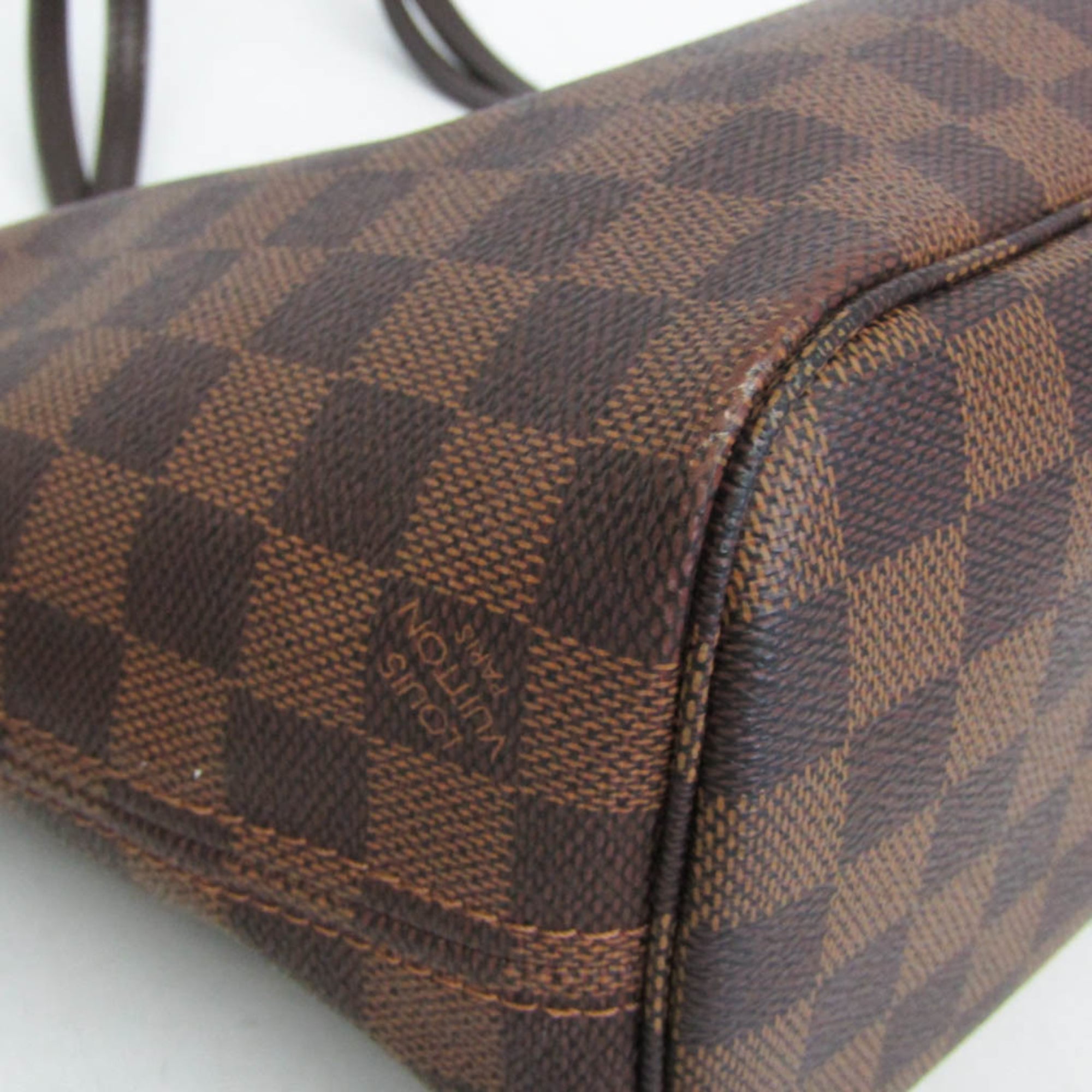 Louis Vuitton Neverfull Damier Brown Canvas Tote Bag Bag (Pre-Owned)