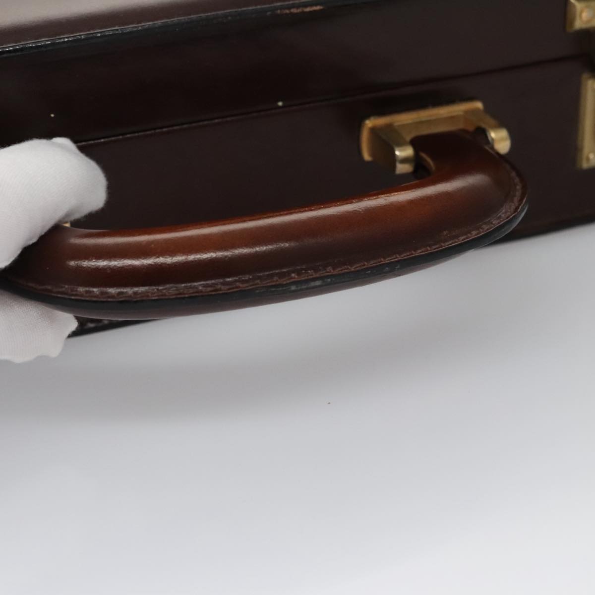 Bally Brown Leather Briefcase Bag (Pre-Owned)