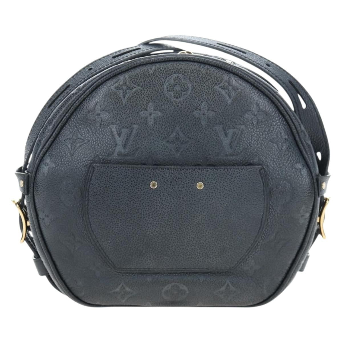 Louis Vuitton Boite Chapeau Souple Monogram Empreinte Leather Black Leather Shoulder Bag Bag (Pre-Owned)