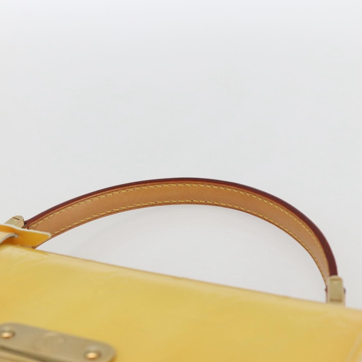 Louis Vuitton Spring Street Nm Patent Leather Yellow Patent_Leather Handbag (Pre-Owned)