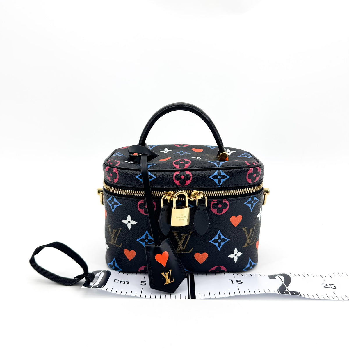 Louis Vuitton Vanity Limited Edition Game On Multicolor Monogram Black Canvas Handbag (Pre-Owned)