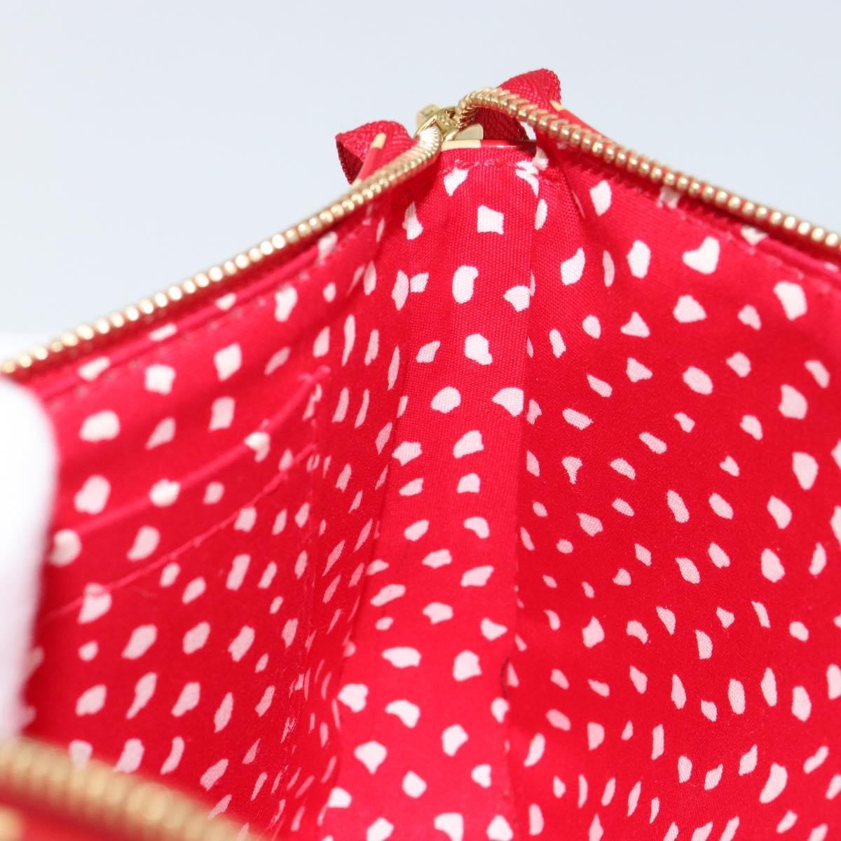 Louis Vuitton Pochette Accessoires Yayoi Kusama Painted Dots Monogram Vernis Red Patent_Leather Clutche & Pouche Bag (Pre-Owned)