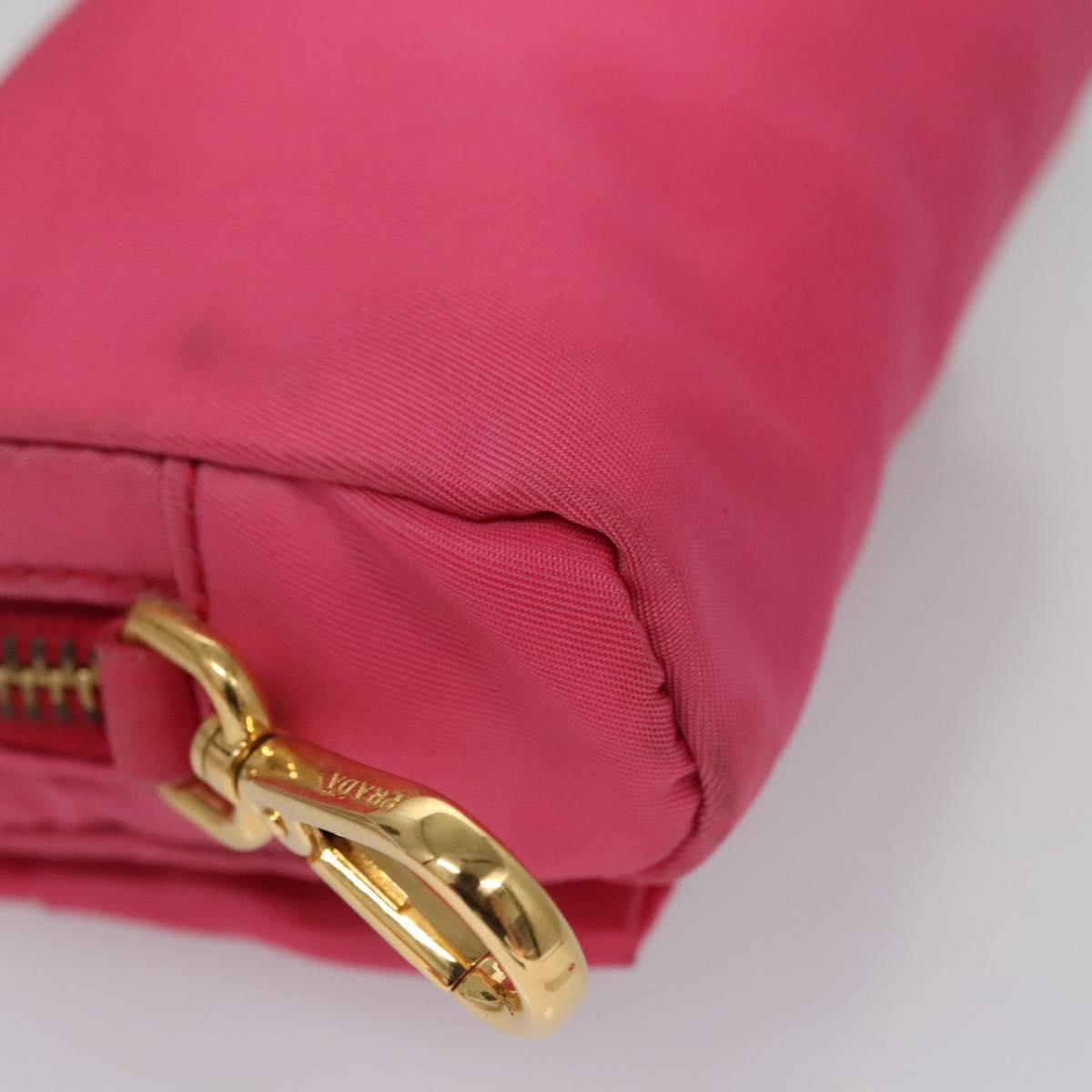 Prada Ribbon Pink Synthetic Clutch Bag (Pre-Owned)