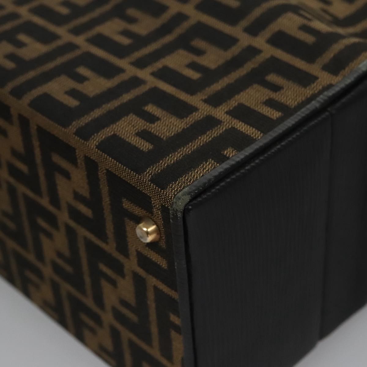 Fendi Zucca Brown Canvas Briefcase Bag (Pre-Owned)