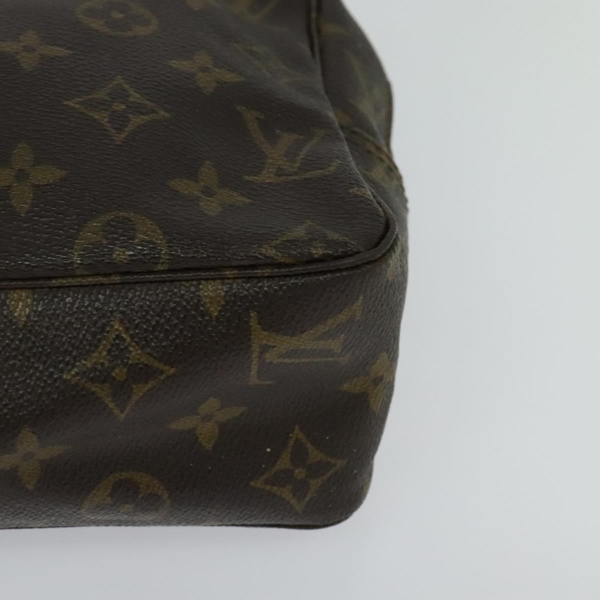 Louis Vuitton Trousse Toilette 28 Brown Canvas Clutch Bag (Pre-Owned)