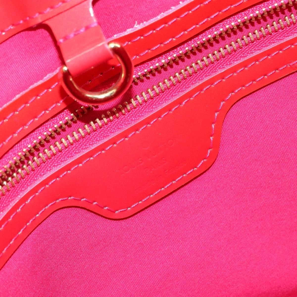 Louis Vuitton Wilshire Monogram Vernis Pink Patent_Leather Handbag (Pre-Owned)