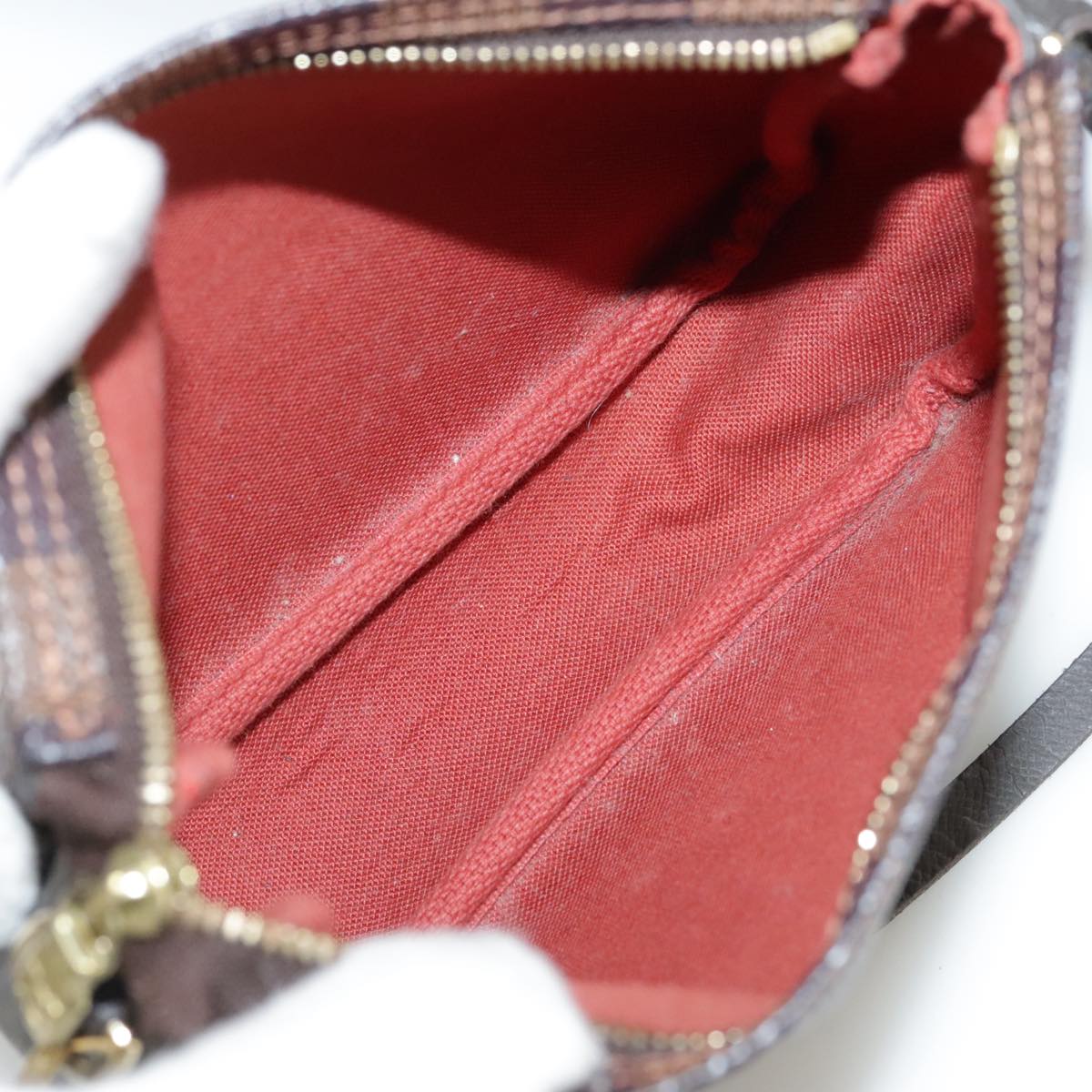 Louis Vuitton Trousse Makeup Brown Canvas Clutch Bag (Pre-Owned)