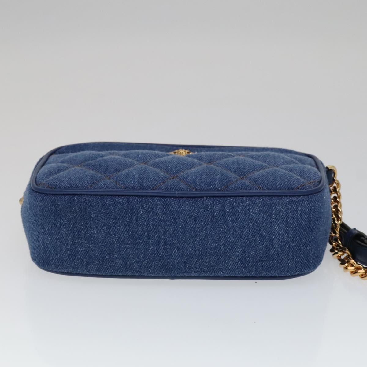 Versace Blue Denim - Jeans Shoulder Bag (Pre-Owned)