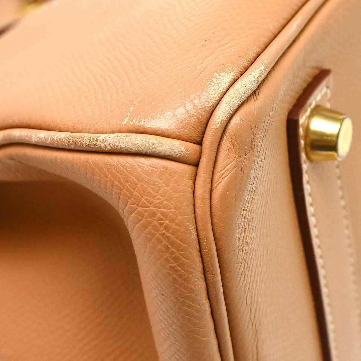 Hermes Birkin Epsom Beige Leather Handbag (Pre-Owned)