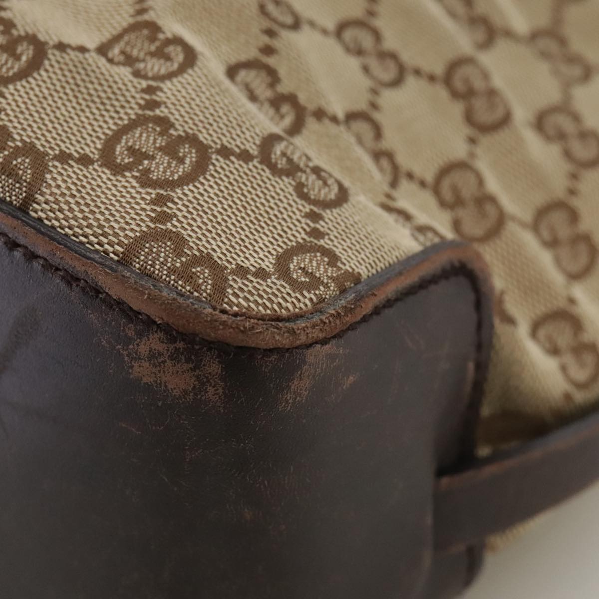 Gucci Gg Canvas Beige Canvas Tote Bag (Pre-Owned)