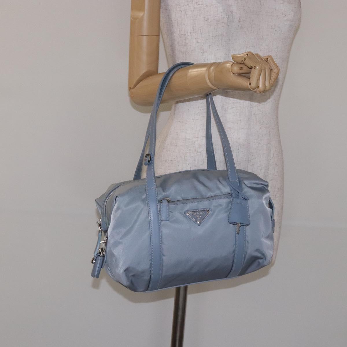 Prada Tessuto Blue Nylon Tote Bag (Pre-Owned)