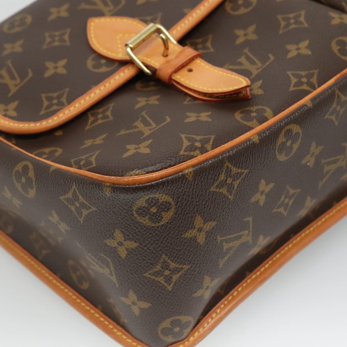 Louis Vuitton Gibeciere Brown Canvas Shoulder Bag (Pre-Owned)