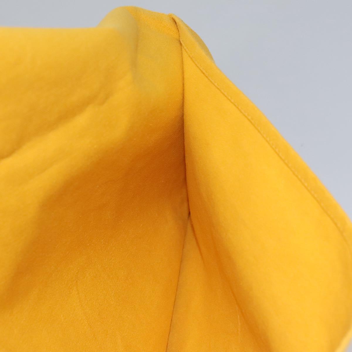 Hermès Yellow Canvas Clutch Bag (Pre-Owned)