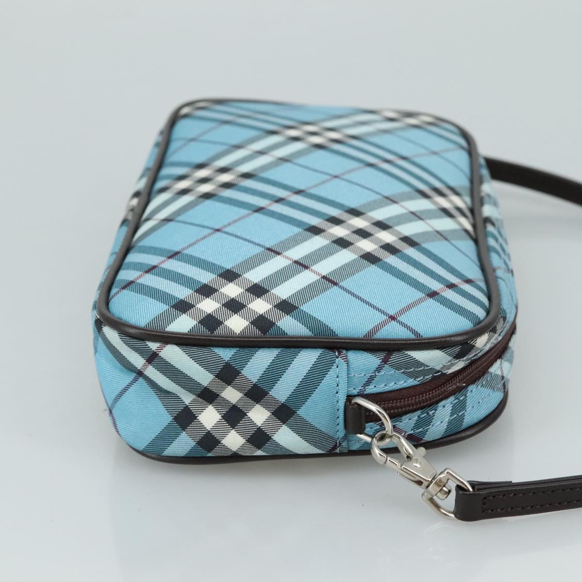 Burberry Blue Label Blue Canvas Clutch Bag (Pre-Owned)