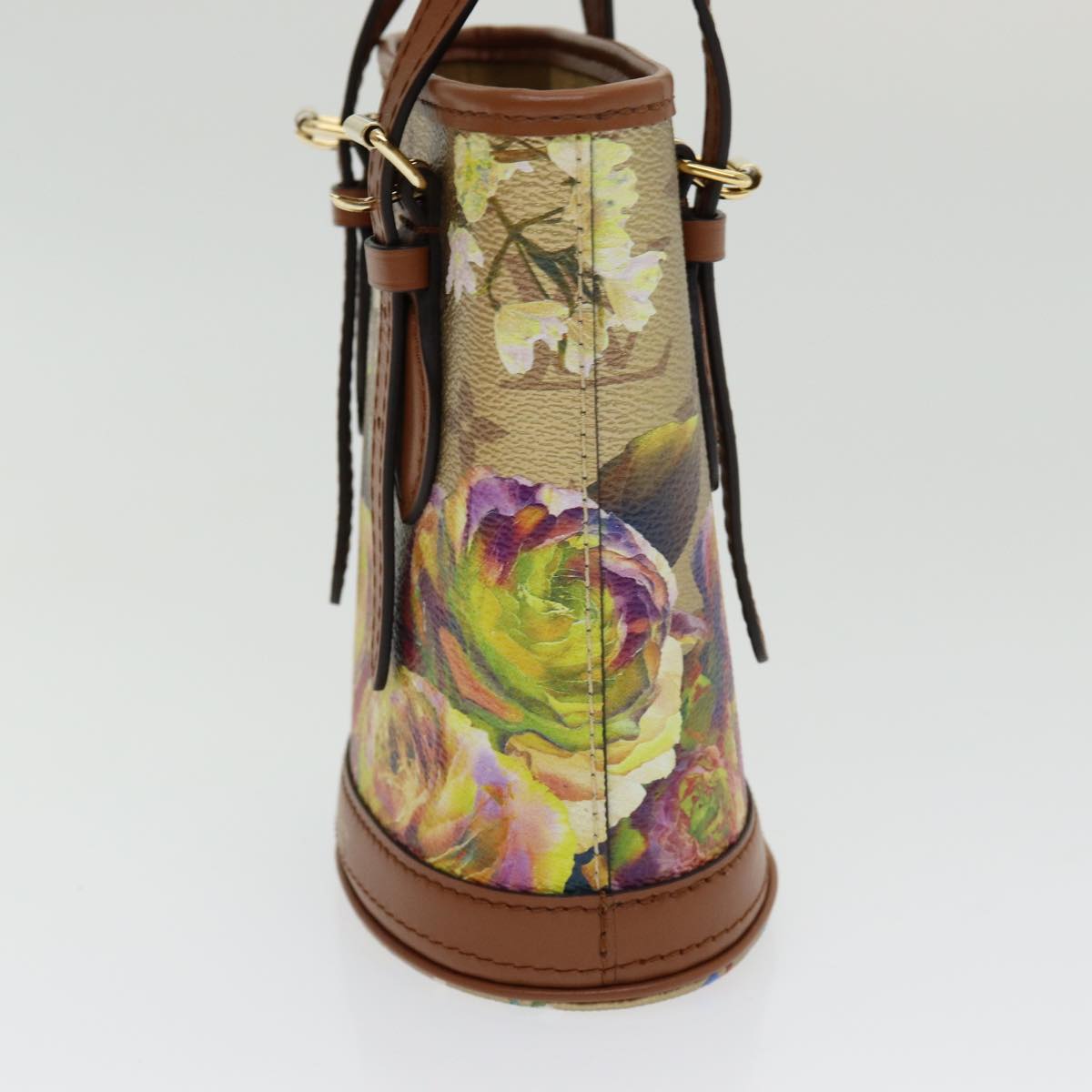 Louis Vuitton Bucket Beige Canvas Shoulder Bag (Pre-Owned)