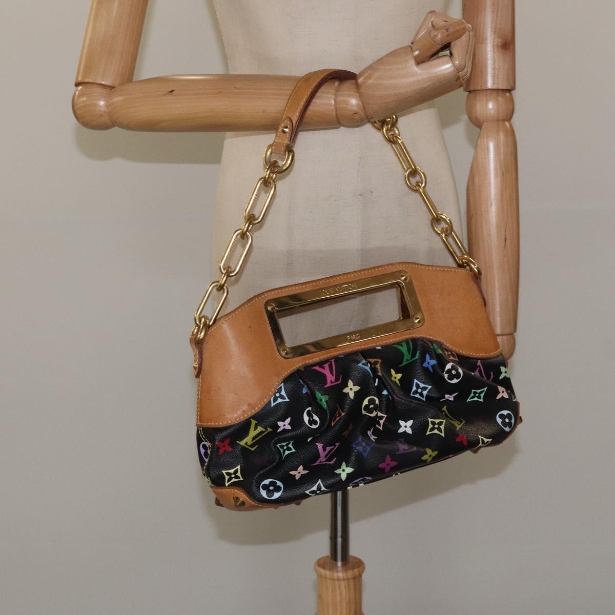 Louis Vuitton Judy Black Canvas Shoulder Bag (Pre-Owned)