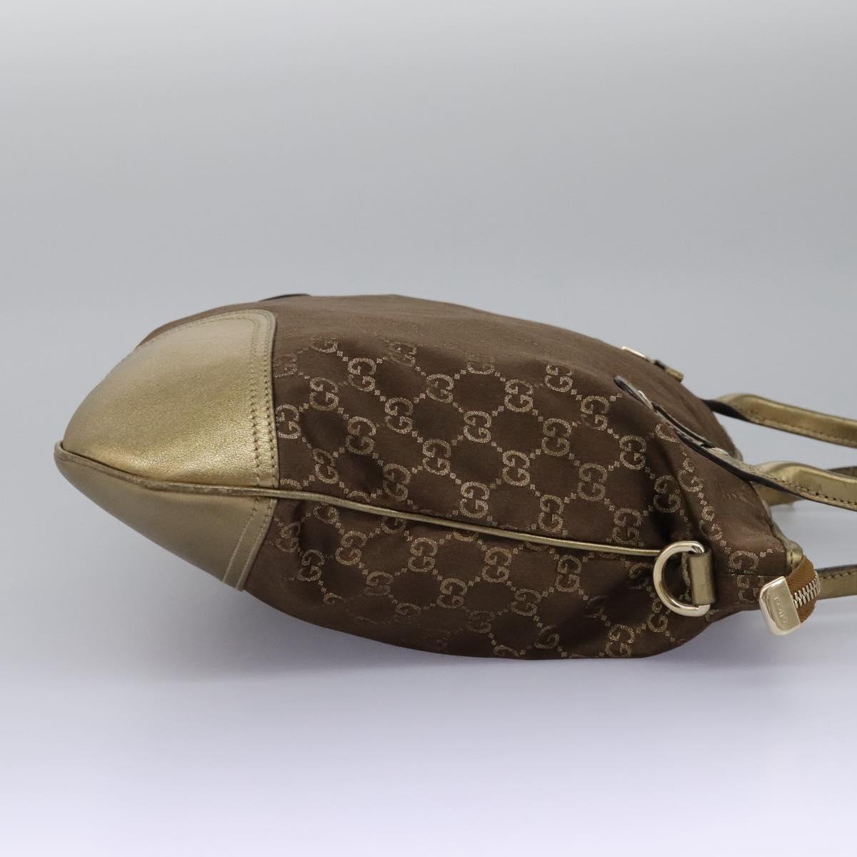 Gucci Princy Brown Canvas Tote Bag (Pre-Owned)