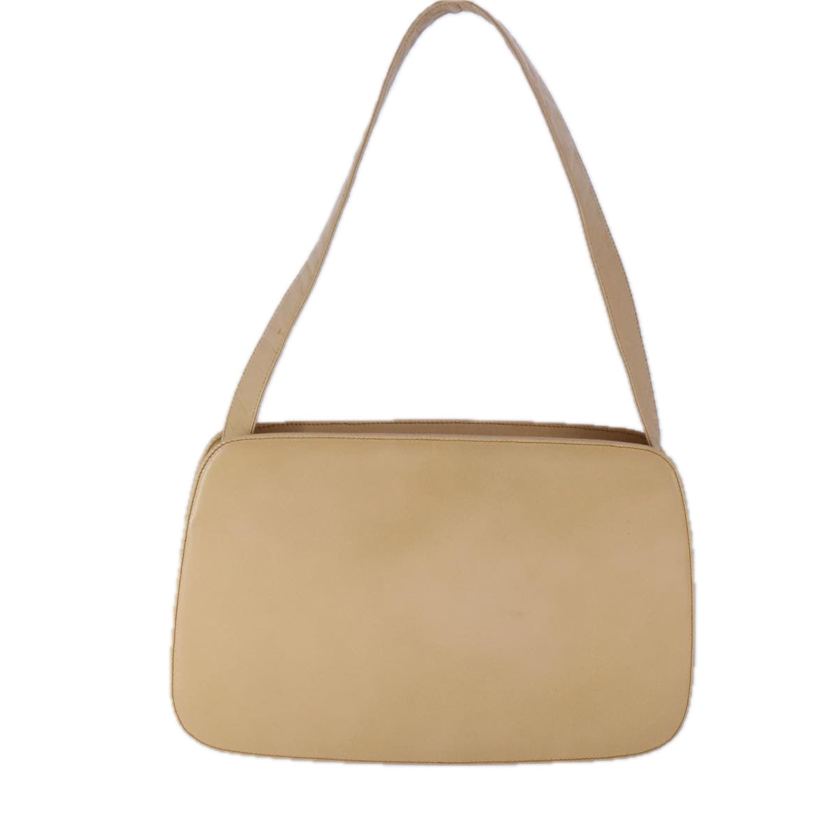 Prada Beige Leather Shoulder Bag (Pre-Owned)