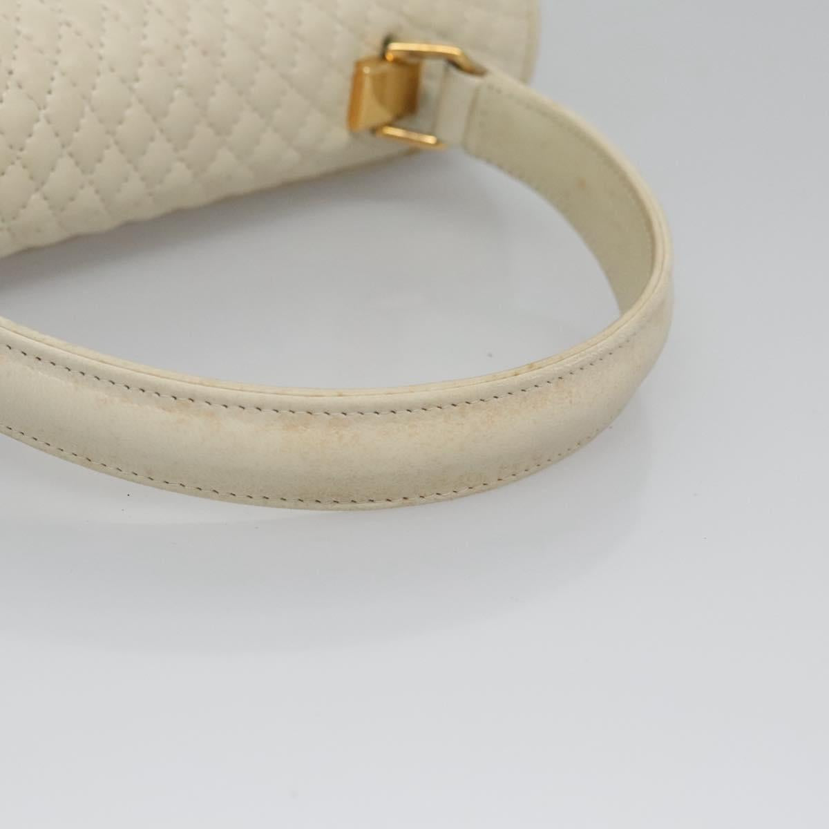 Bally White Leather Handbag (Pre-Owned)
