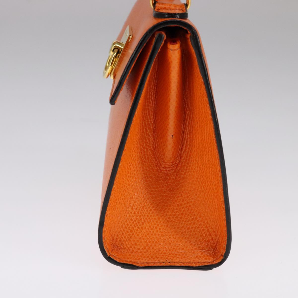 Céline Kelly Orange Leather Handbag (Pre-Owned)