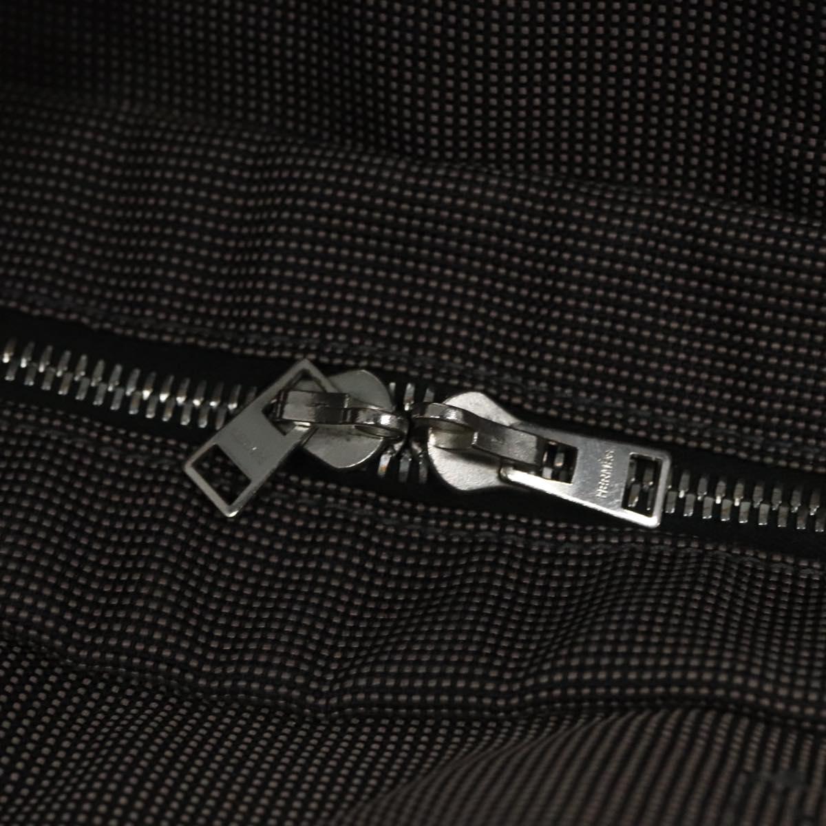 Hermès Herline Grey Canvas Handbag (Pre-Owned)
