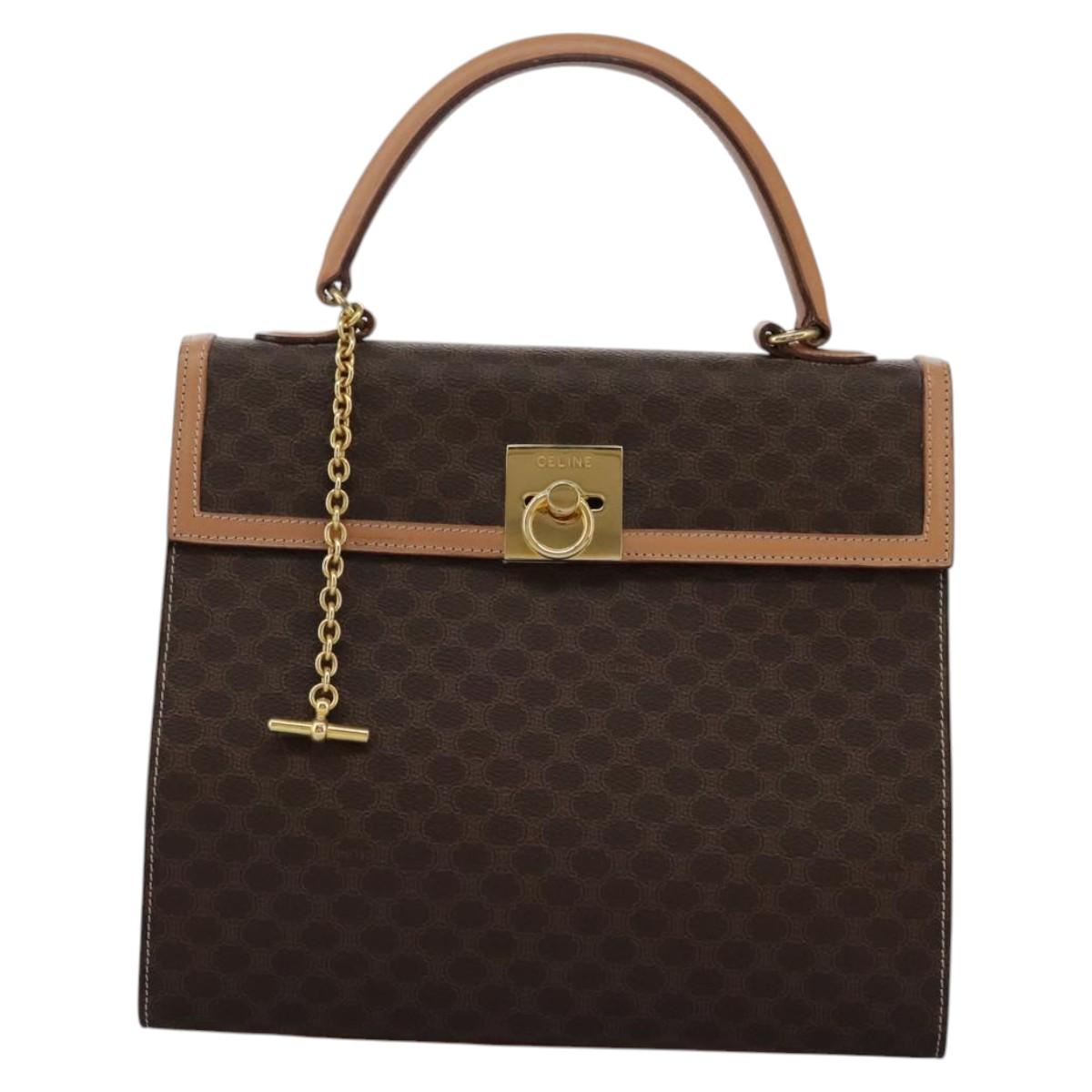 Céline Macadam Brown Canvas Handbag (Pre-Owned)