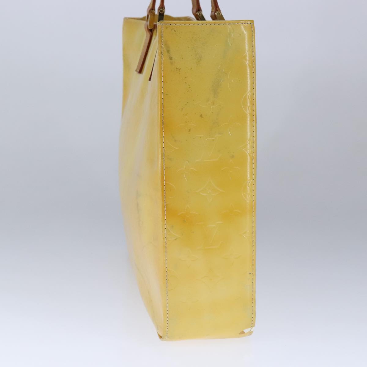 Louis Vuitton Columbus Yellow Patent Leather Tote Bag (Pre-Owned)