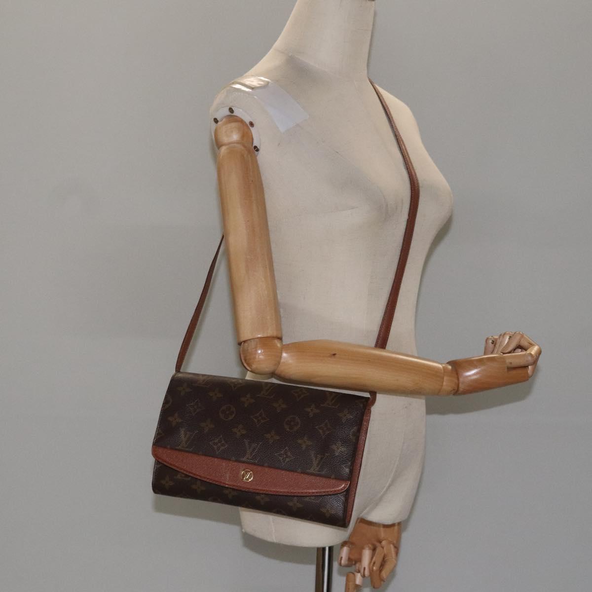 Louis Vuitton Bordeaux Brown Canvas Shoulder Bag (Pre-Owned)