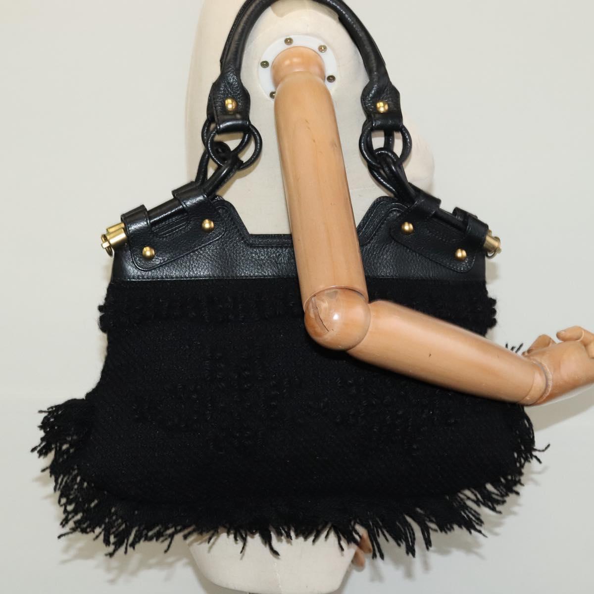 Salvatore Ferragamo Black Wool Handbag (Pre-Owned)