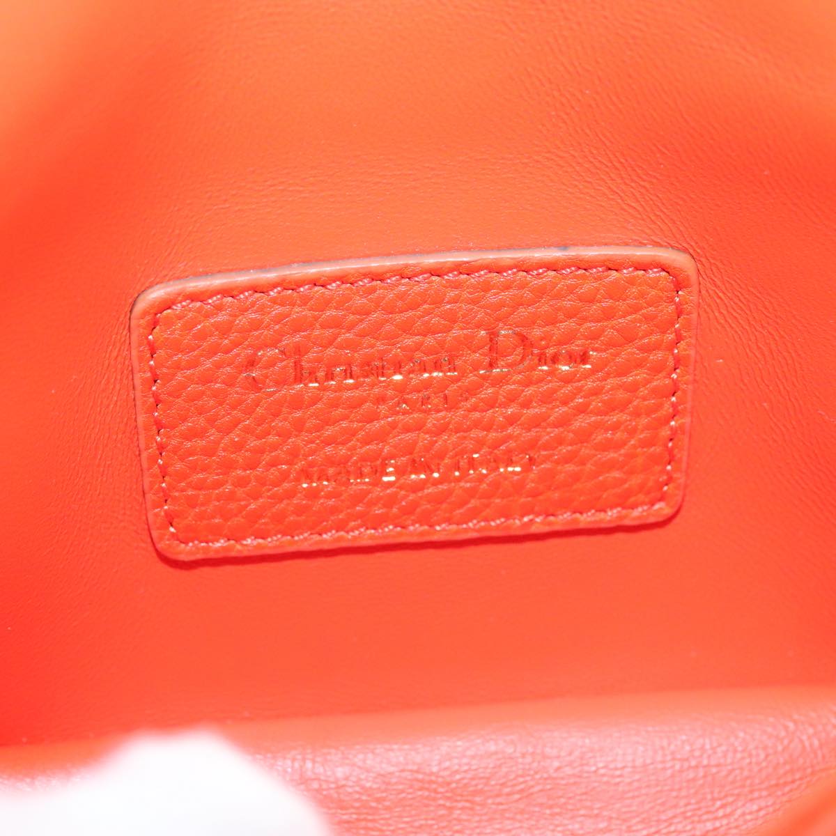 Dior Orange Leather Shoulder Bag (Pre-Owned)