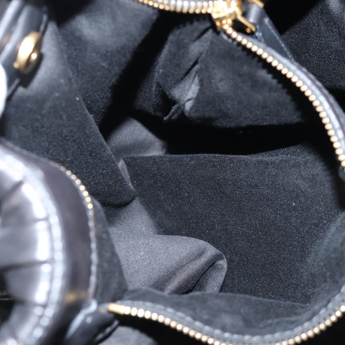 Miu Miu Matelassé Black Leather Handbag (Pre-Owned)