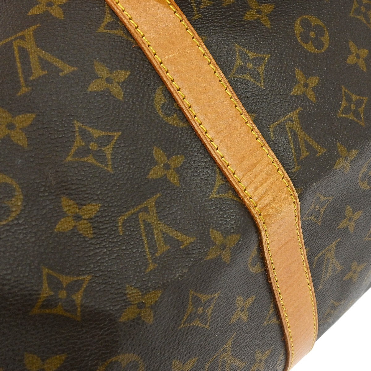 Louis Vuitton Keepall Monogram Brown Canvas Travel Bag Bag (Pre-Owned)