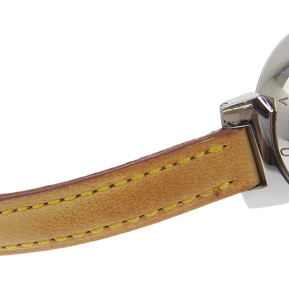 Louis Vuitton Tambour Quartz Stainless Steel Watch (Pre-Owned)